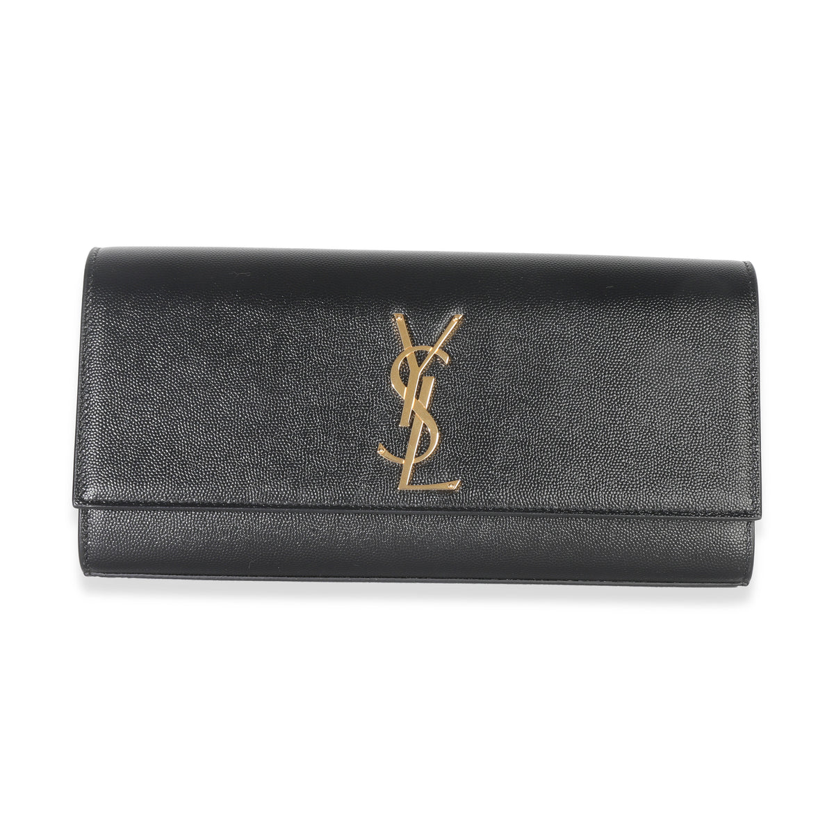 Black Grain De Poudre Classic Cassandre Clutch