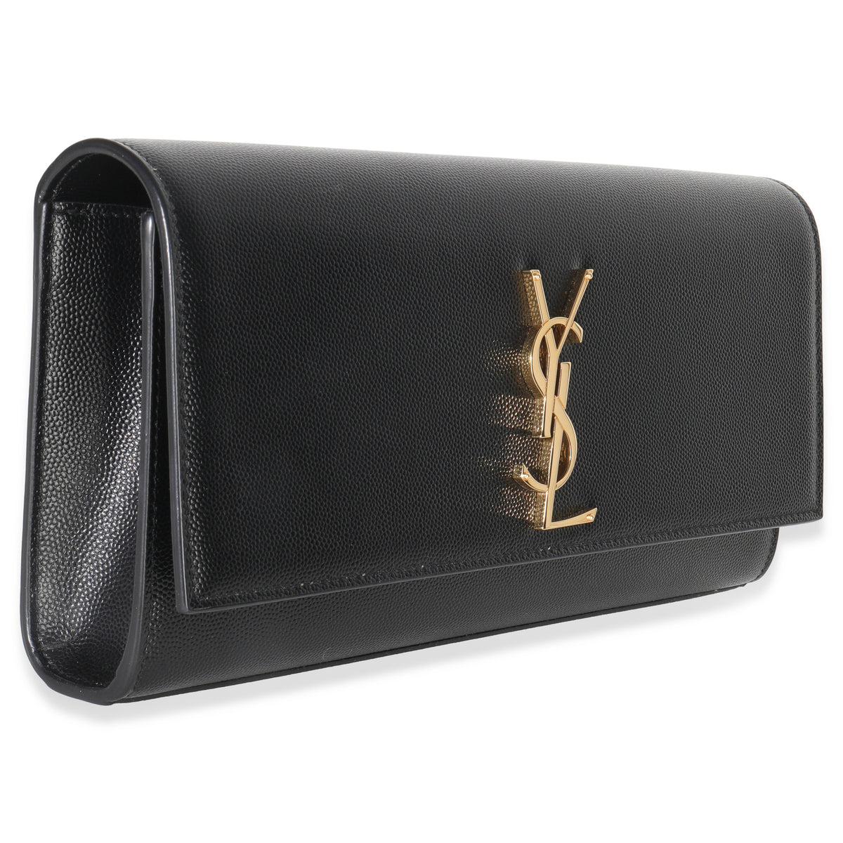 Black Grain De Poudre Classic Cassandre Clutch