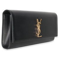 Black Grain De Poudre Classic Cassandre Clutch