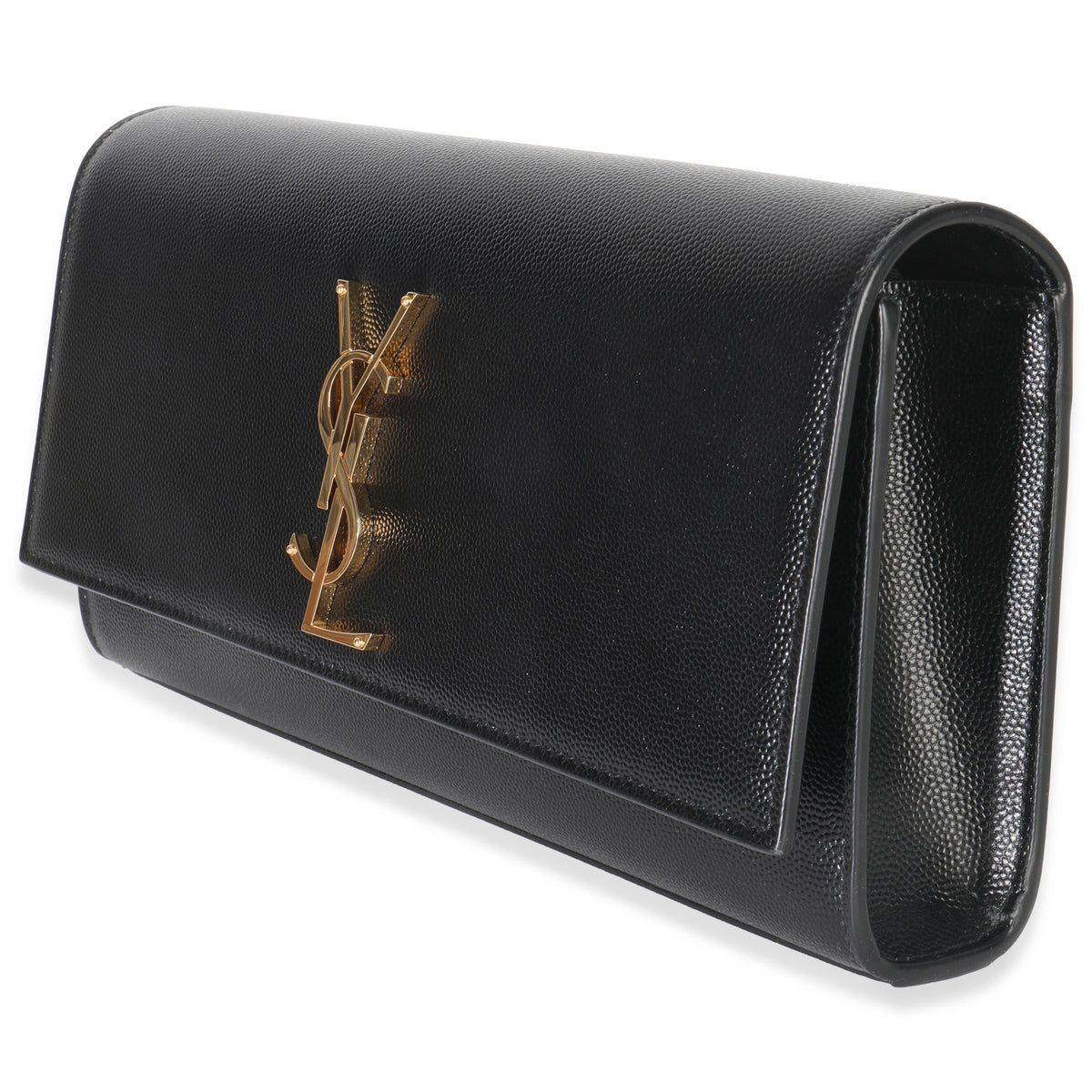 Black Grain De Poudre Classic Cassandre Clutch