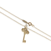 Yellow Gold Diamond Mini Crown Key Pendant
