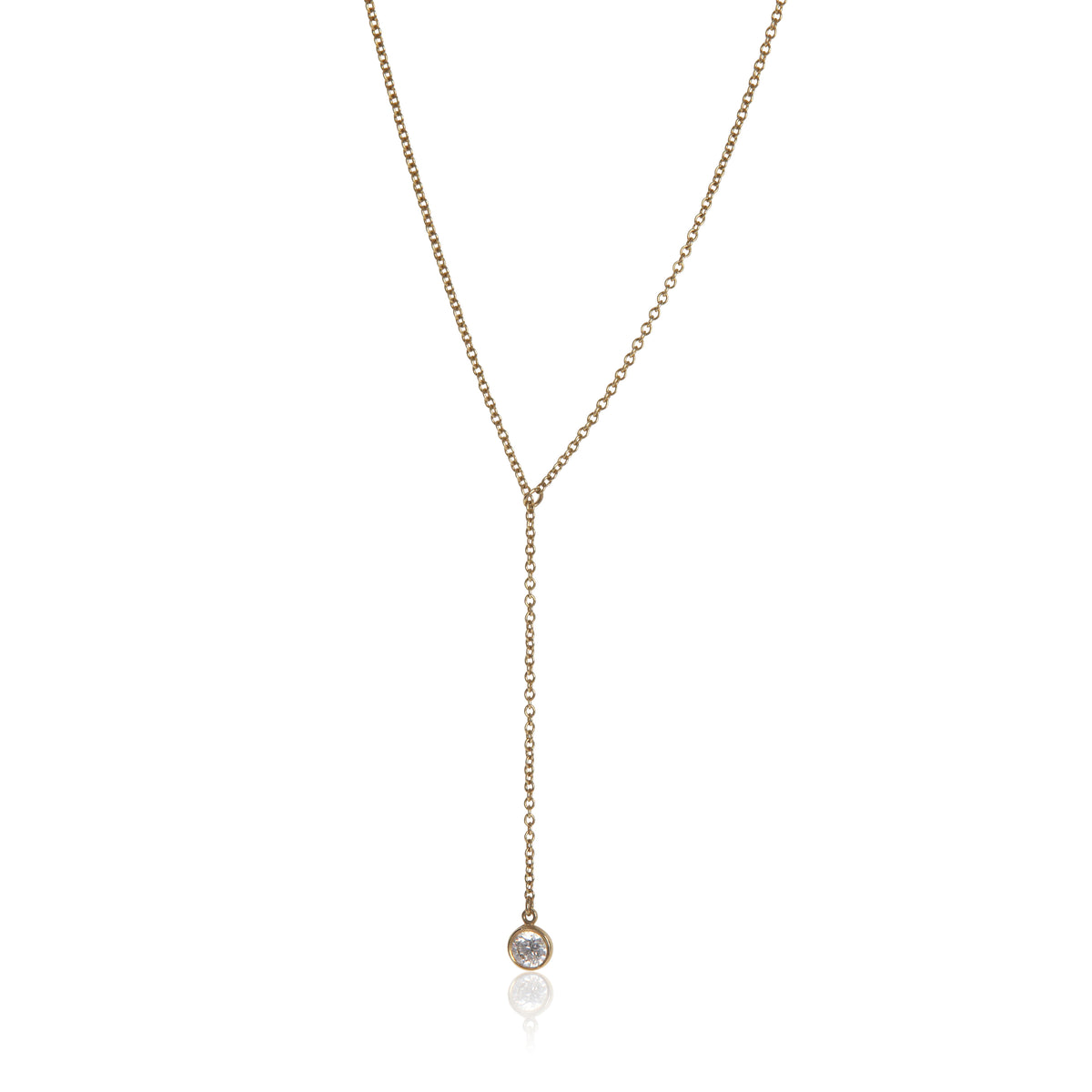 Yellow Gold Diamond Elsa Peretti Diamonds By The Yard Necklace
