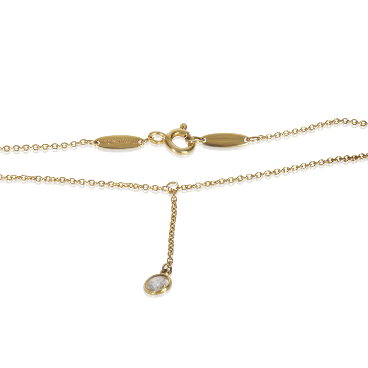 Yellow Gold Diamond Elsa Peretti Diamonds By The Yard Necklace