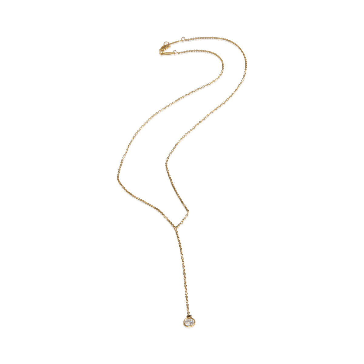 Yellow Gold Diamond Elsa Peretti Diamonds By The Yard Necklace