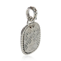 Sterling Silver Citrine and Diamond Wheaton Pendant
