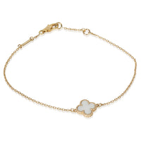 Yellow Gold Mabe Pearl Sweet Alhambra Bracelet