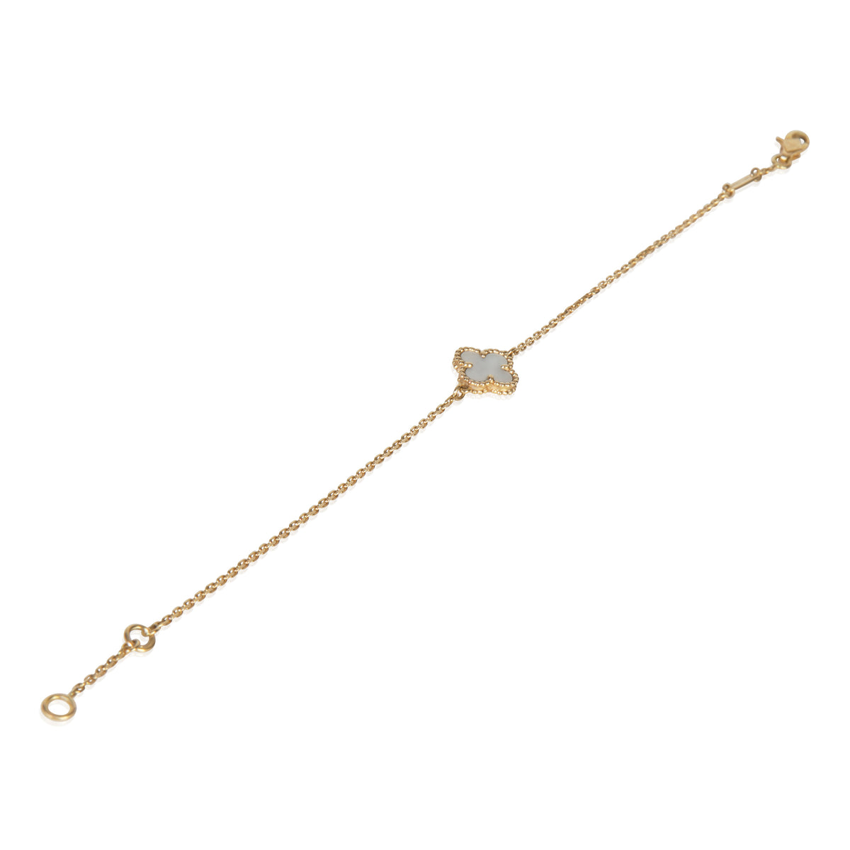 Yellow Gold Mabe Pearl Sweet Alhambra Bracelet