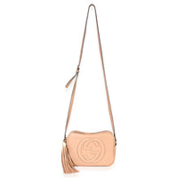 Beige Pebbled Calfskin Small Soho Disco Crossbody