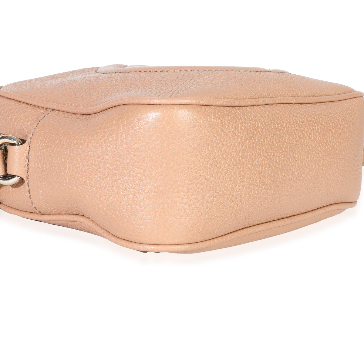 Beige Pebbled Calfskin Small Soho Disco Crossbody