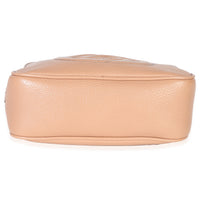 Beige Pebbled Calfskin Small Soho Disco Crossbody