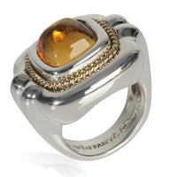 Yellow Gold & Sterling Silver Citrine Ring