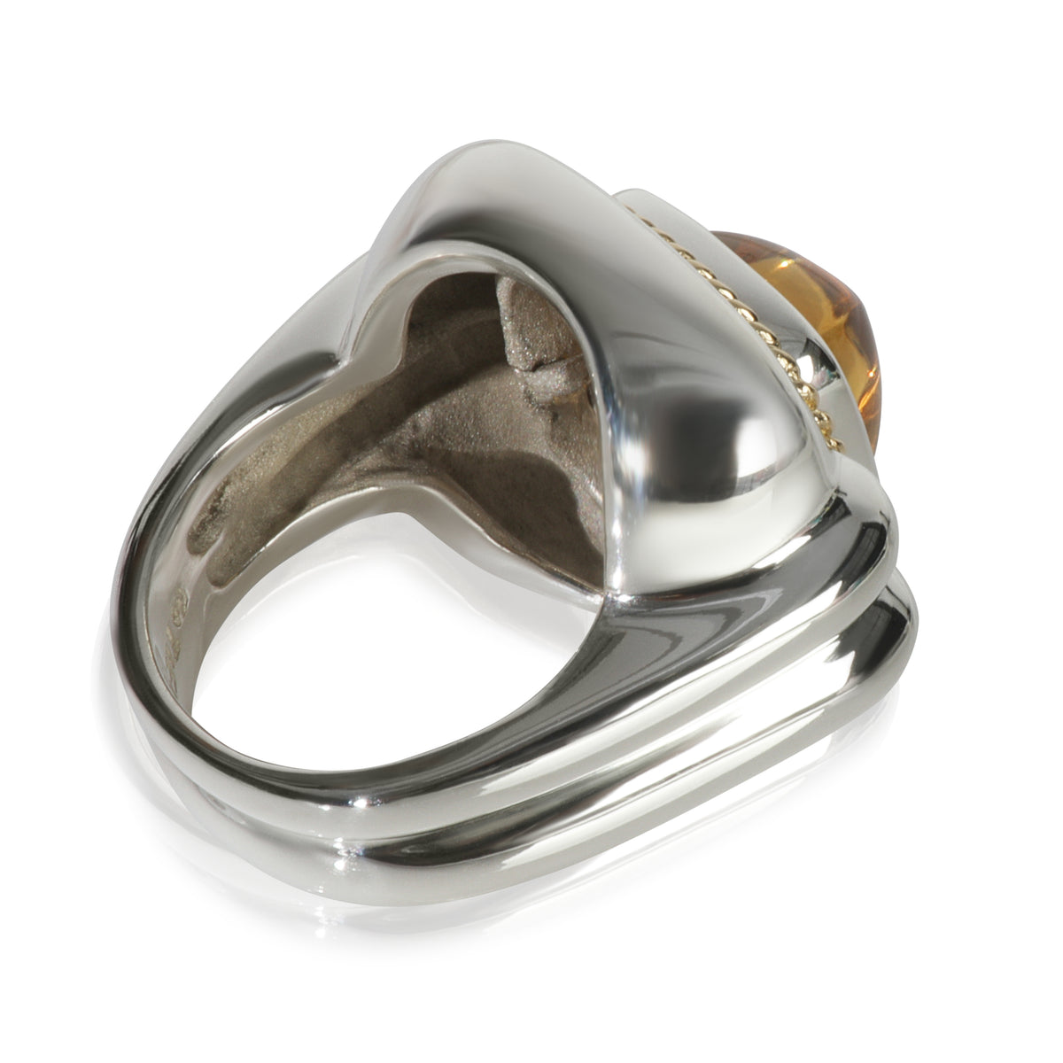Yellow Gold & Sterling Silver Citrine Ring