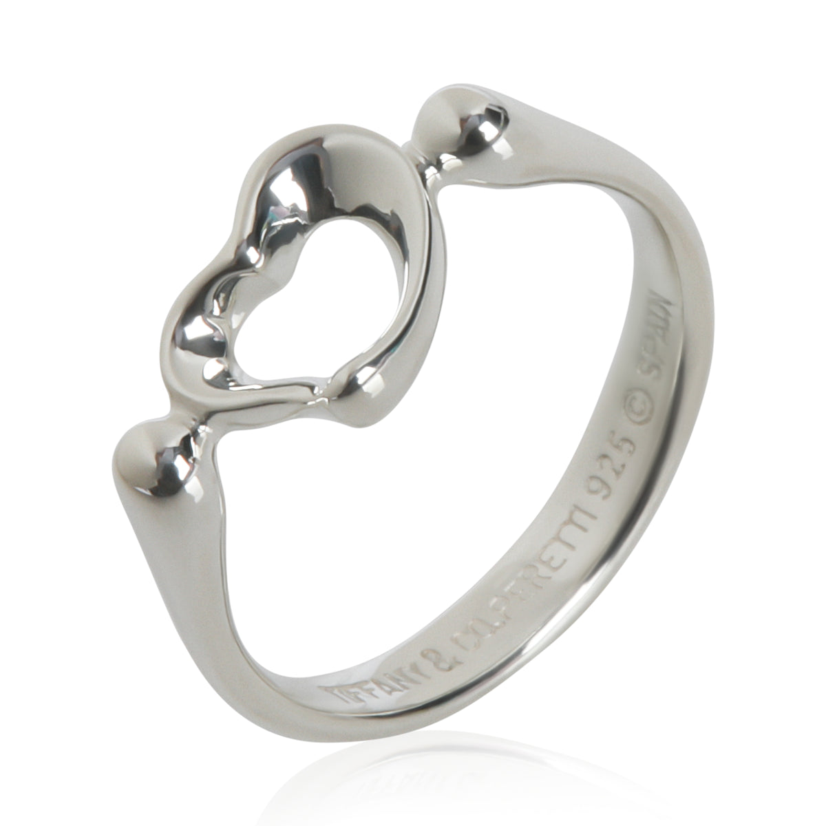 Sterling Silver  Elsa Peretti Open Heart Ring