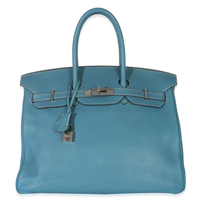 Bleu Jean Togo Birkin 35 PHW