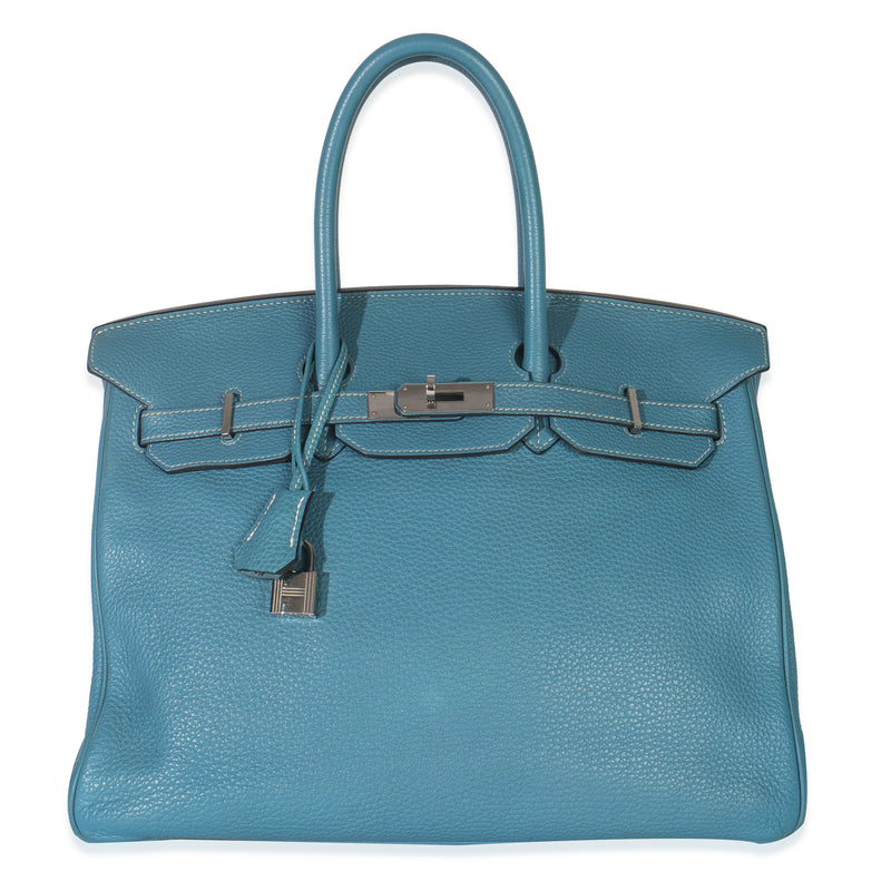Bleu Jean Togo Birkin 35 PHW