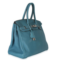 Bleu Jean Togo Birkin 35 PHW