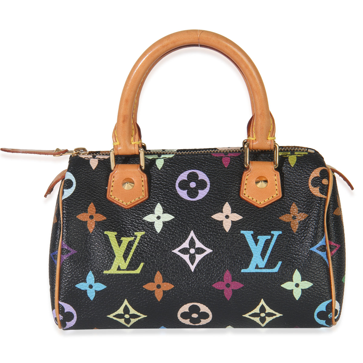 Black Monogram Multicolor Canvas Mini Speedy