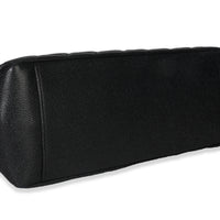 Black Quilted Caviar Grand Shopper Tote