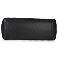 Black Quilted Caviar Grand Shopper Tote