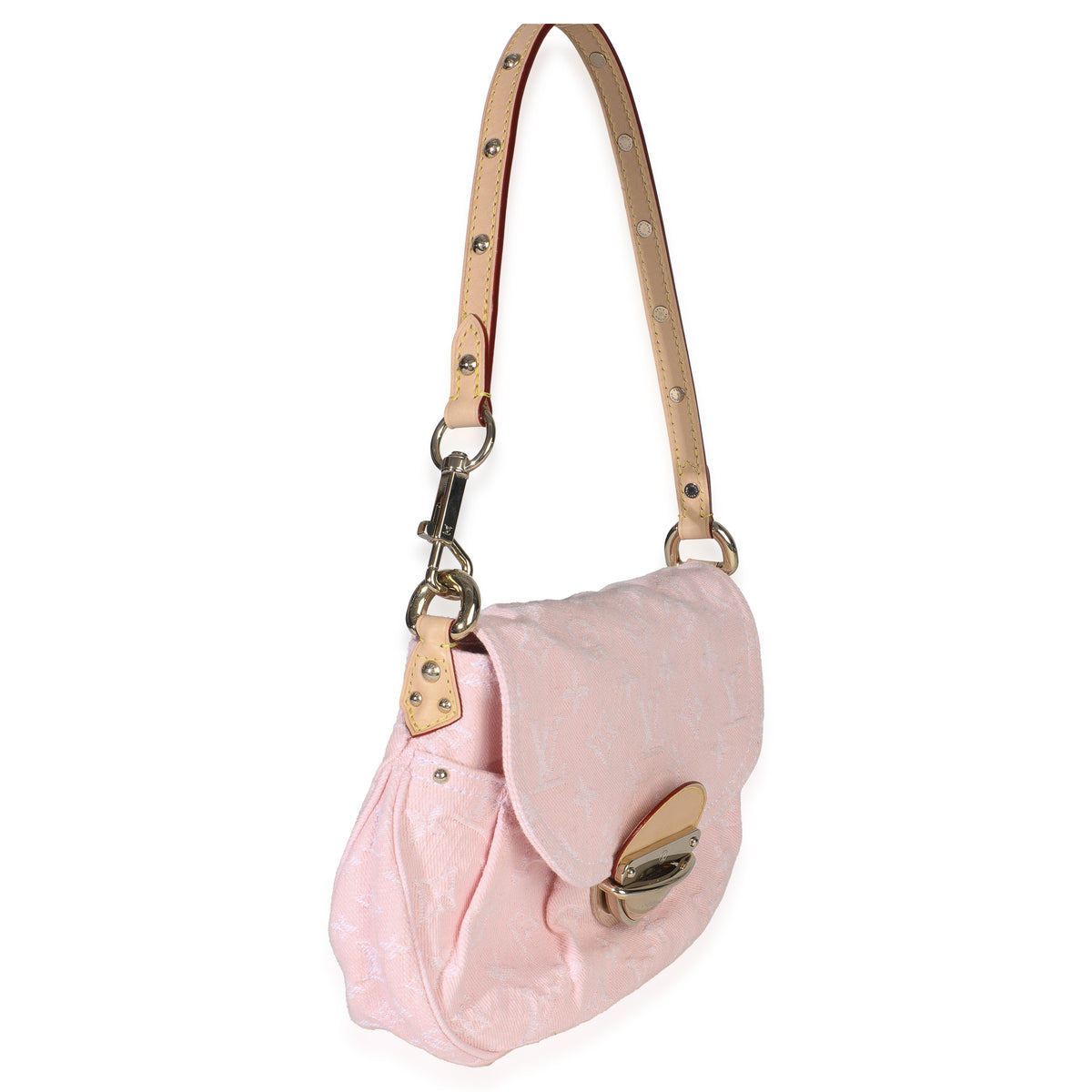 Washed Pink Monogram Denim Sunset