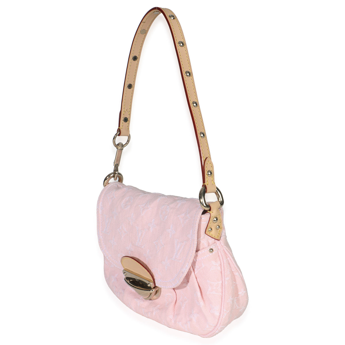 Washed Pink Monogram Denim Sunset