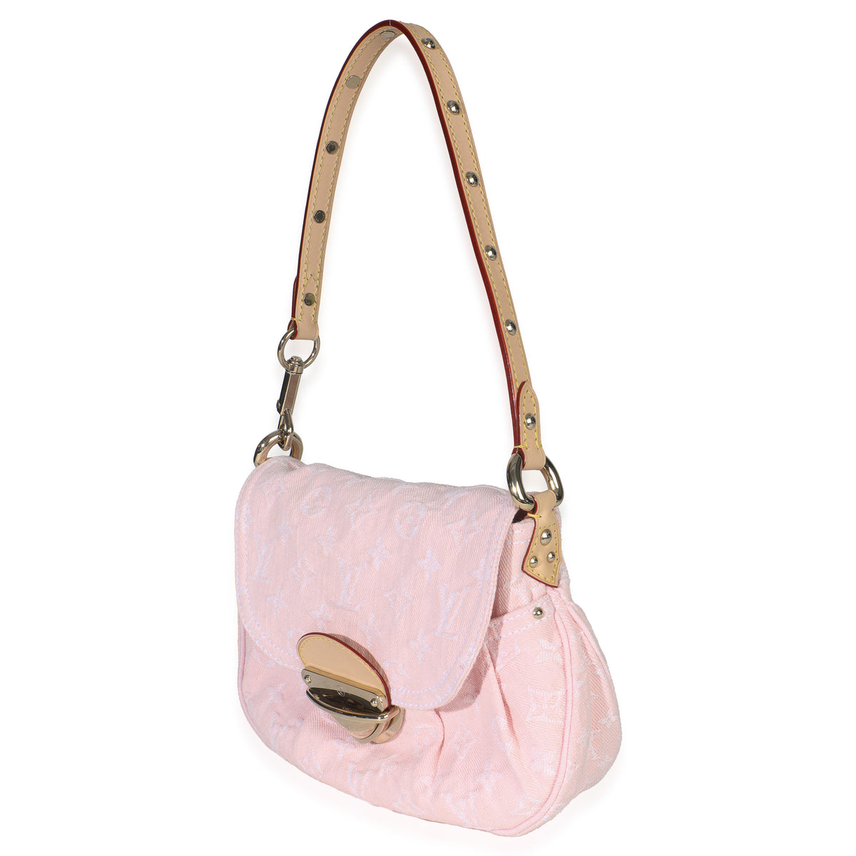 Washed Pink Monogram Denim Sunset