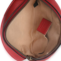 Hibiscus Red Matelasse Calfskin GG Marmont Belt Bag 85/34