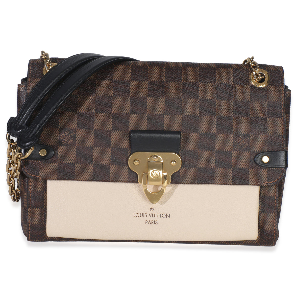 Cream Damier Ebene Canvas Vavin PM