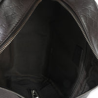 Brown Microguccissima Calfskin Toiletry Case