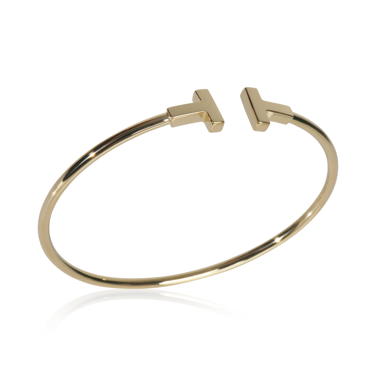 Yellow Gold  Tiffany T Narrow Wire Bracelet
