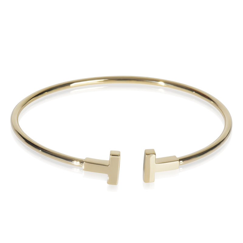 Yellow Gold  Tiffany T Narrow Wire Bracelet