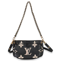 Black Beige Giant Monogram Empreinte Multi Pochette Accessories