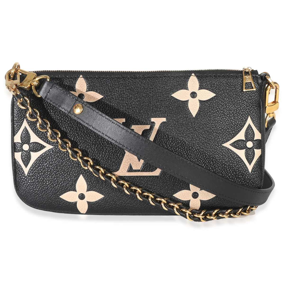 Black Beige Giant Monogram Empreinte Multi Pochette Accessories