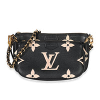 Black Beige Giant Monogram Empreinte Multi Pochette Accessories