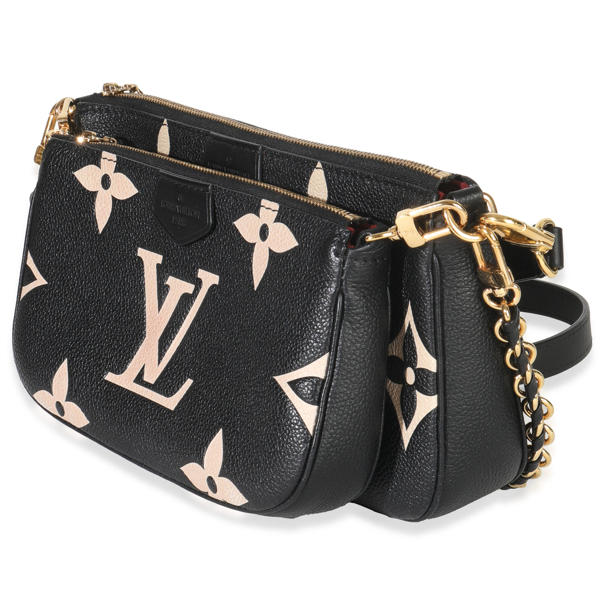 Black Beige Giant Monogram Empreinte Multi Pochette Accessories
