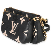 Black Beige Giant Monogram Empreinte Multi Pochette Accessories