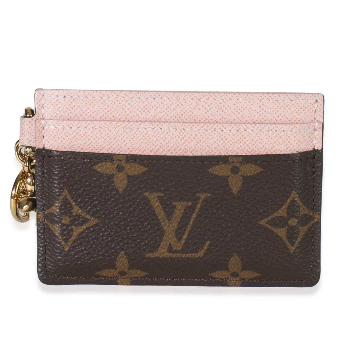 Rose Ballerine Monogram Canvas LV Charms Card Holder