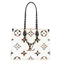 Louis Vuitton White Giant Monogram Jungle Canvas Onthego GM Handbag ad2