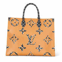 Louis Vuitton White Giant Monogram Jungle Canvas Onthego GM Handbag bv