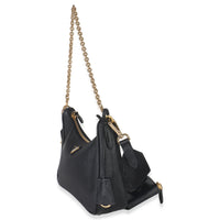 Black Saffiano Lux Re-Edition 2005 Shoulder Bag