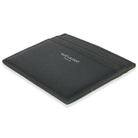 Dark Khaki Grain De Poudre Credit Card Case