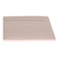 Saint Laurent Light Pink Grain De Poudre Credit Card Case Wallet stamp