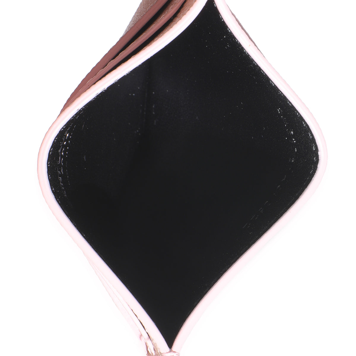 Light Pink Grain De Poudre Credit Card Case