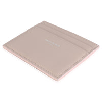 Light Pink Grain De Poudre Credit Card Case