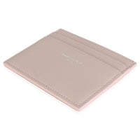 Saint Laurent Light Pink Grain De Poudre Credit Card Case Wallet clasp