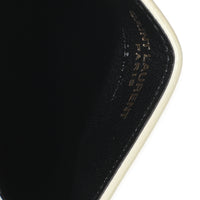 Saint Laurent Blanc Vintage Grain De Poudre Matelasse Cassandre Card Case Wallet av