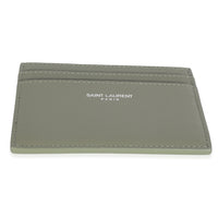 Light Khaki Grain De Poudre Credit Card Case