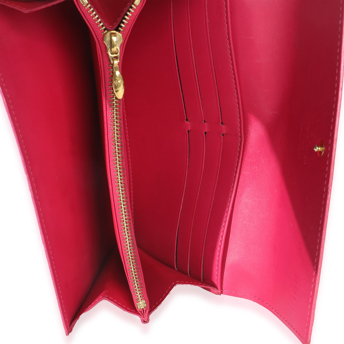 Rose Pop Monogram Vernis Sarah Wallet