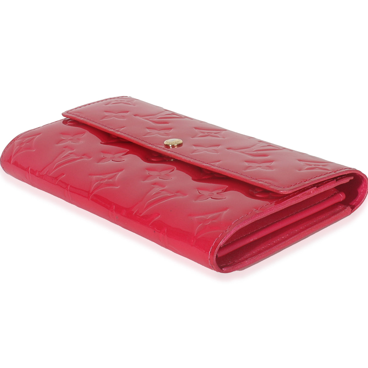 Rose Pop Monogram Vernis Sarah Wallet