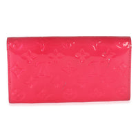 Rose Pop Monogram Vernis Sarah Wallet
